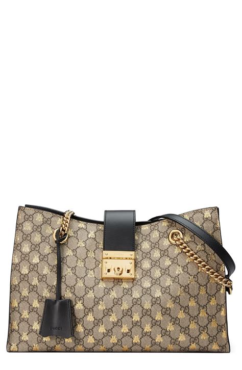 gucci black padlock|Gucci bag with bumble bee.